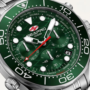 Seapro Men's Watch — front view, Quartz movement 40mm