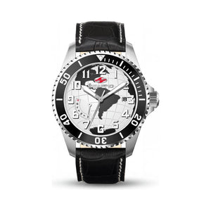 Seapro White Dial Stainless Steel Men's Watch, 42mm