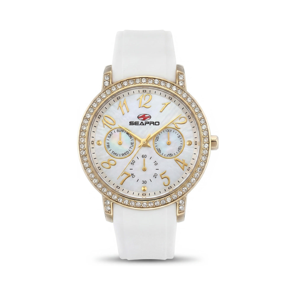 Seapro SP4411 White Women's Watch, 37mm