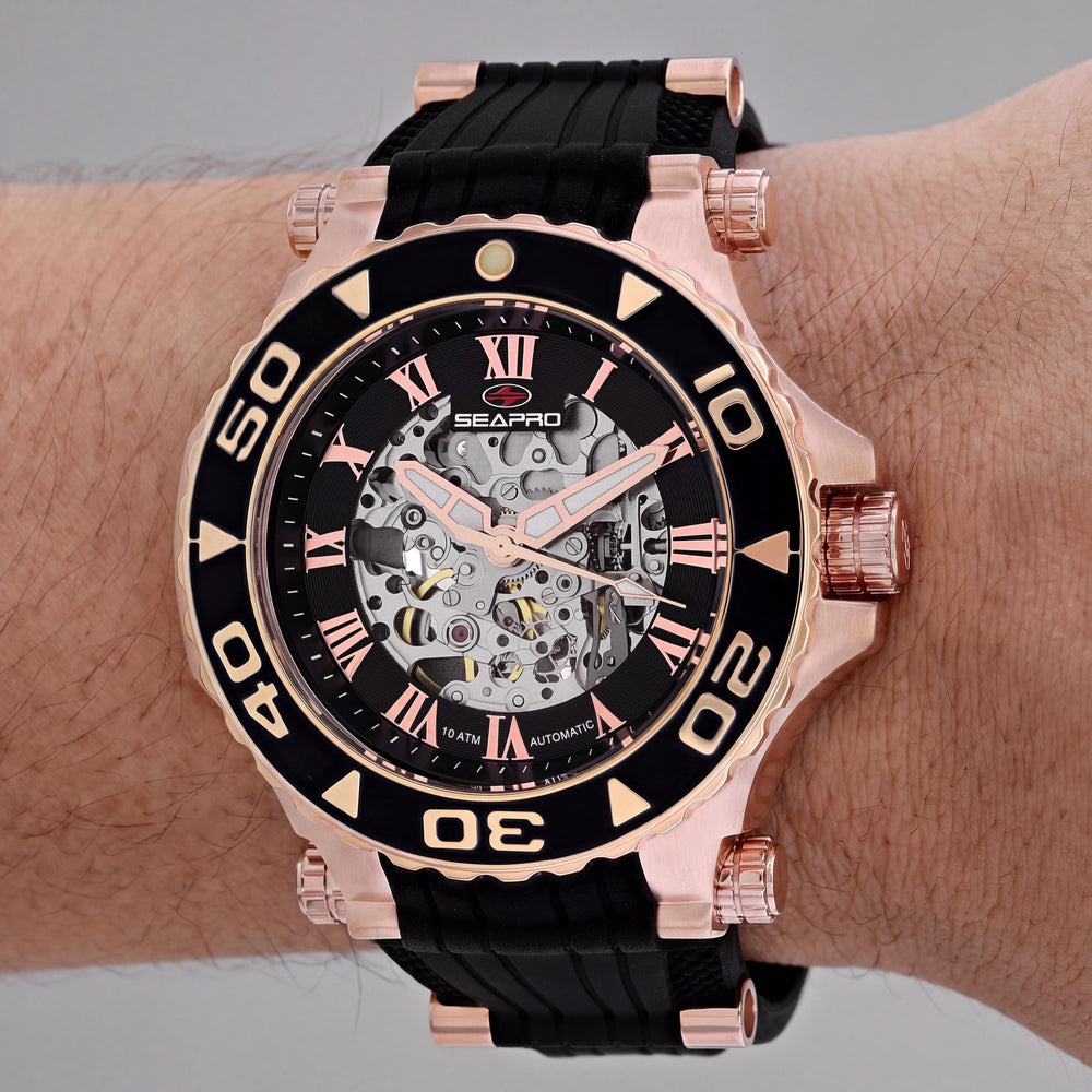 Seapro SP7753 Men's Watch — side view, Stainless Steel case 40mm