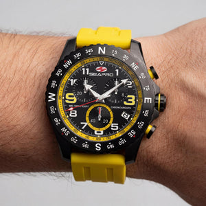 Seapro Men's Watch — side view, Stainless Steel case 44mm