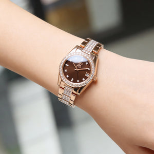 Seiko Magnifique Women's Watch — side view, Stainless Steel band 30mm