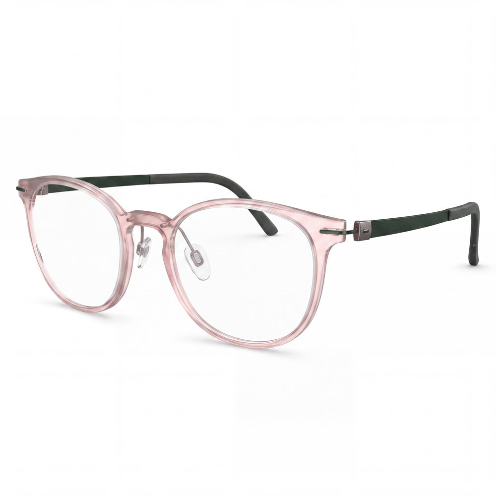 Silhouette 2938 Transparent Round Eyeglasses for Men, Acetate frame