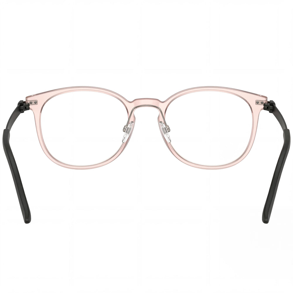 Silhouette 2938 Round Eyeglasses Men — side view, Transparent Acetate temples