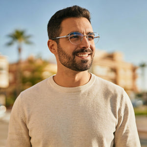Silhouette Illusion Nylor 4560 Silver Eyeglasses Men — lifestyle wear, office and reading