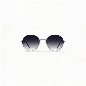 Silhouette Round Eyeglasses Unisex — front view, Metal