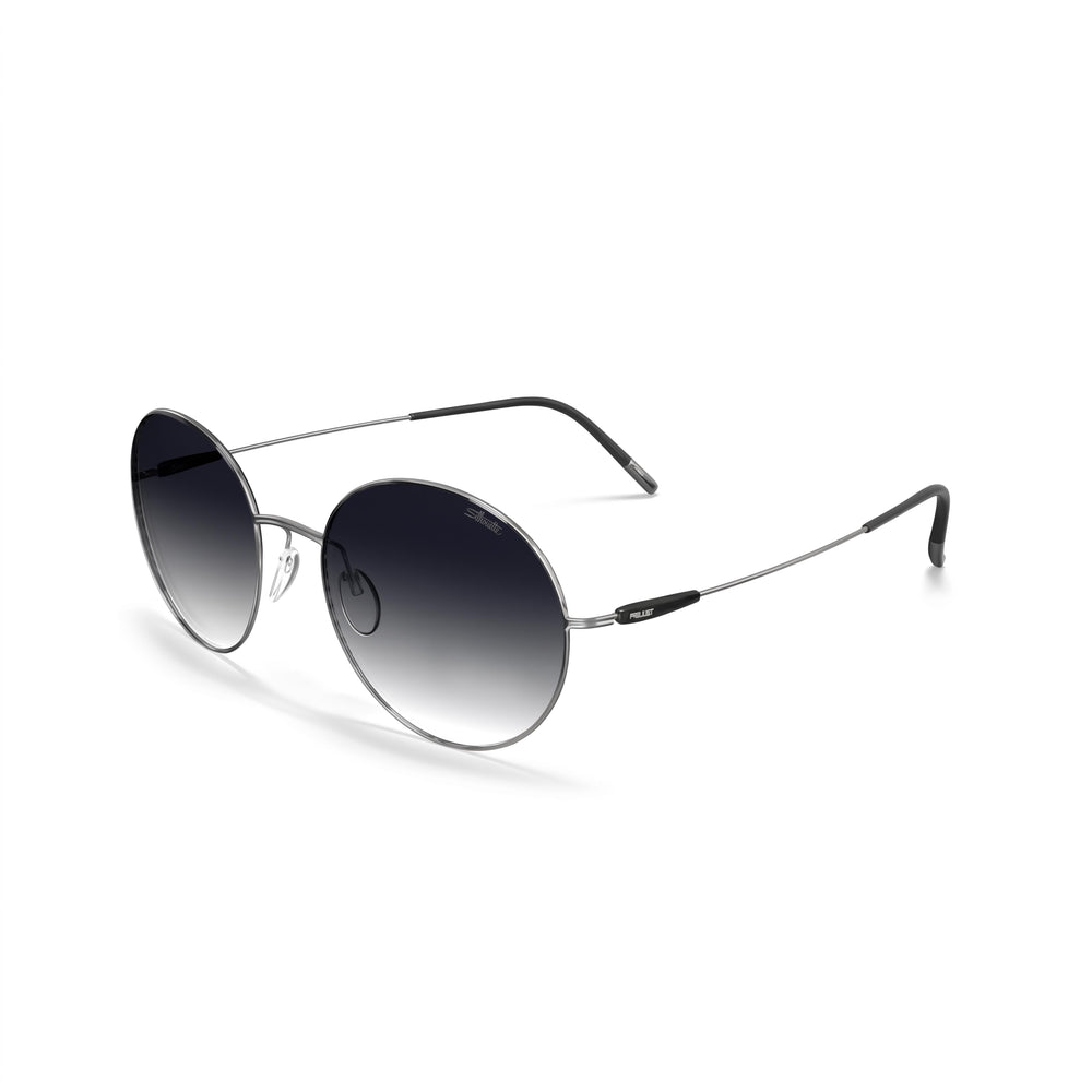 Silhouette Silver Round Eyeglasses Unisex, Metal frame