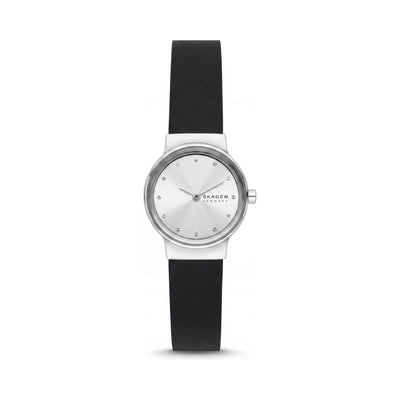 Skagen Freja Lille Black Dial Stainless Steel Women's Watch, 26mm