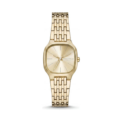 Skagen Mellem Lille Gold Dial Stainless Steel Women's Watch, 28mm