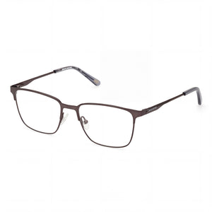 Skechers Gray Square Eyeglasses for Men, Metal frame