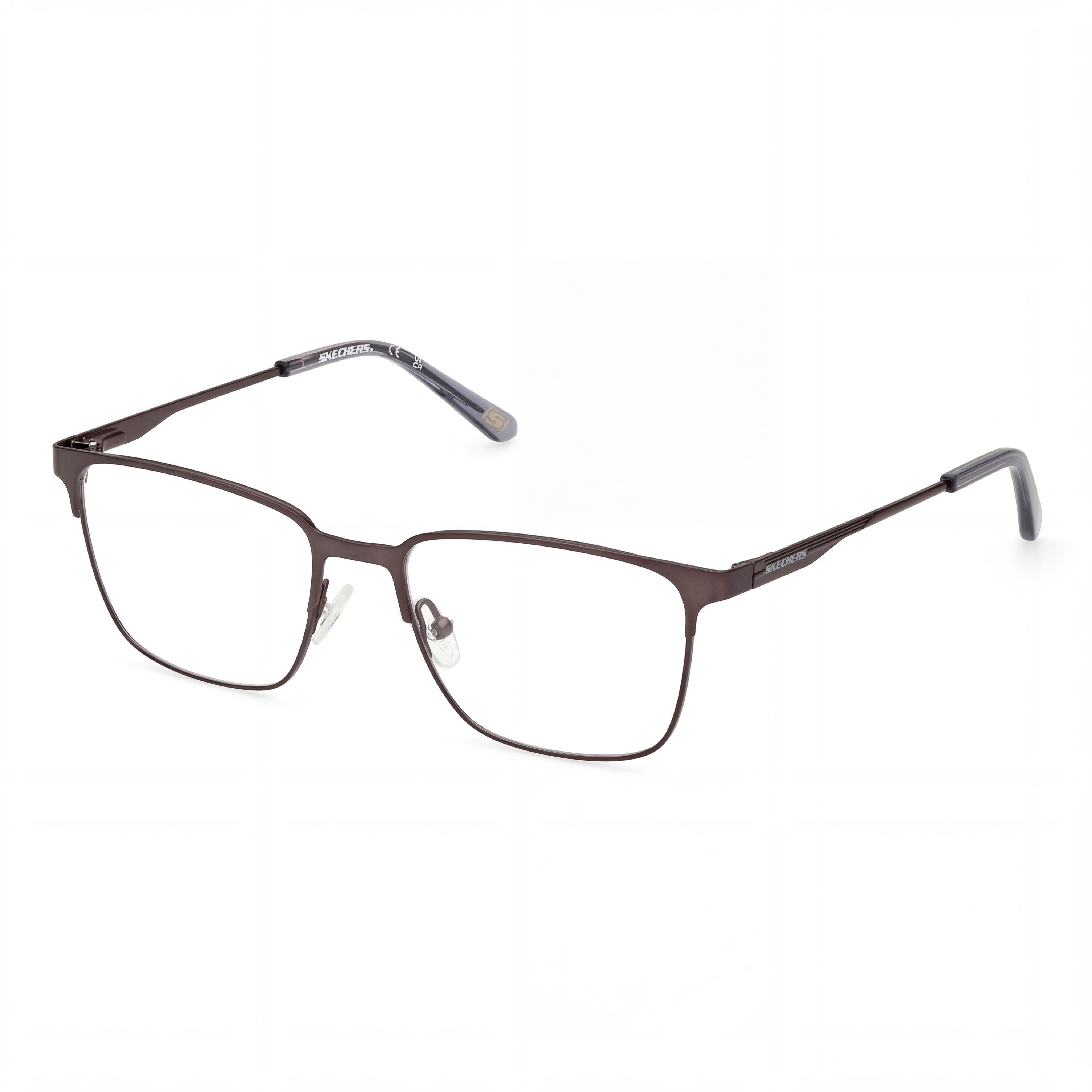 Gafas cuadradas Skechers Gunmetal para hombre, metal 52mm, Photo 1