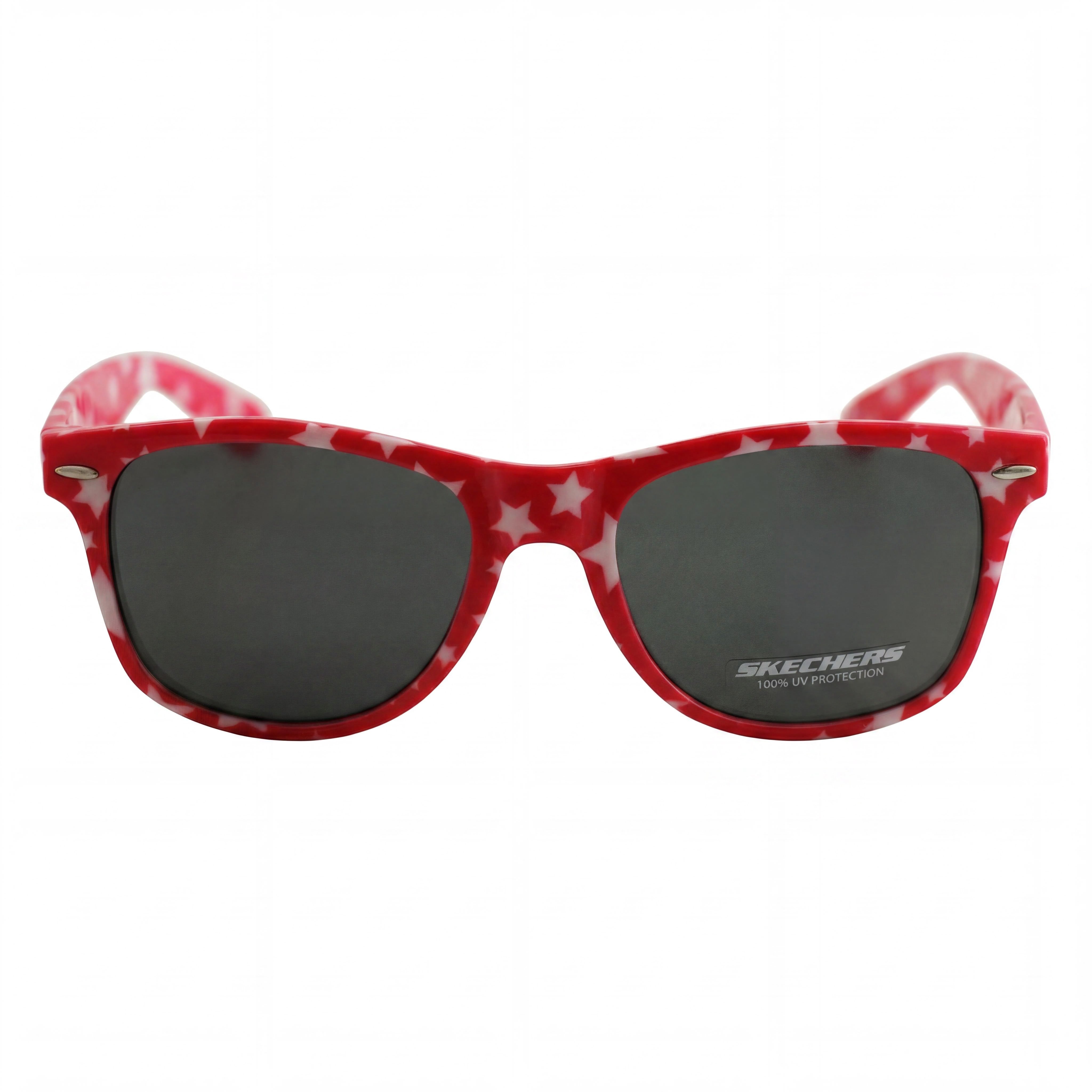 Skechers Red Rectangle Sunglasses Unisex, Acetate 54mm, Photo 2