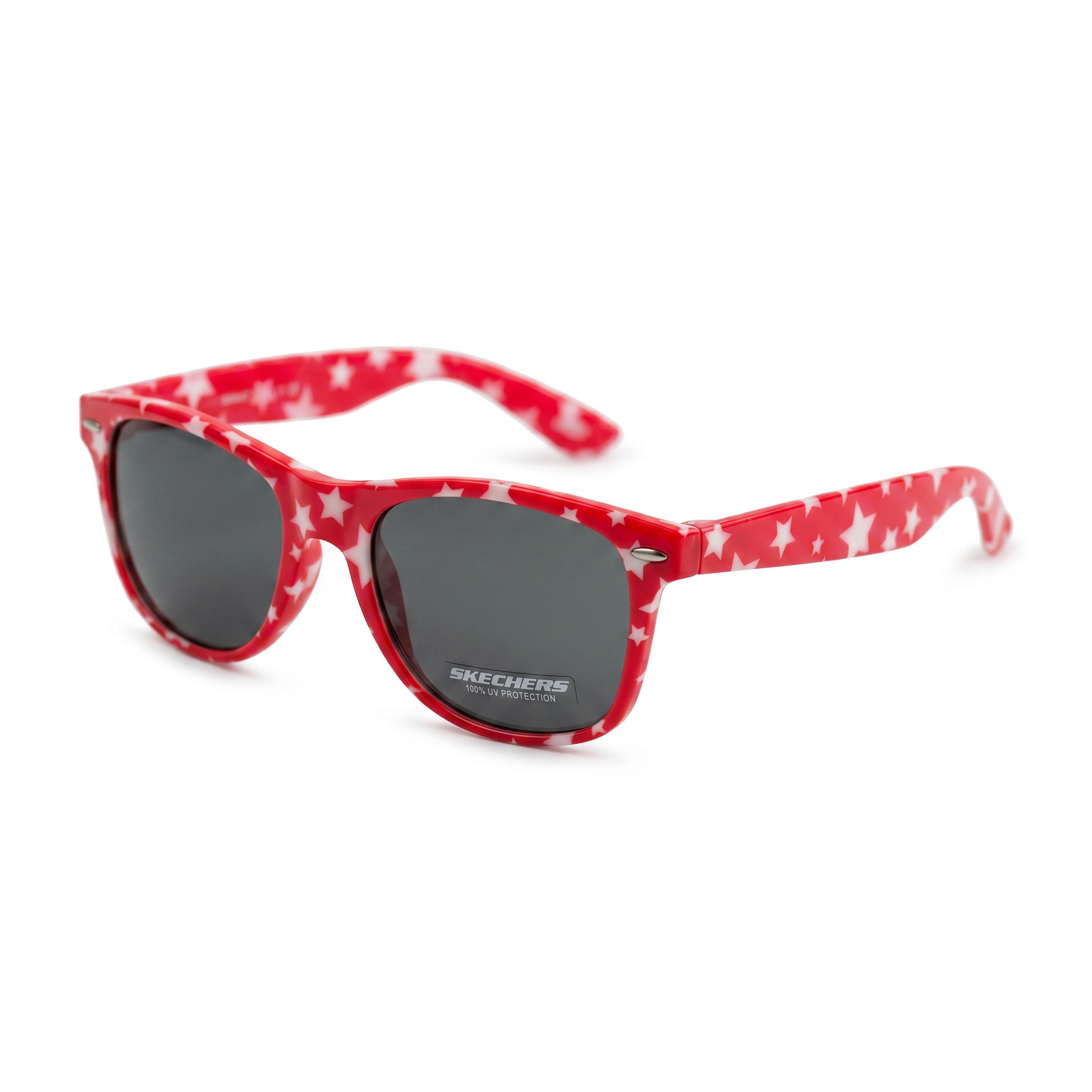 Skechers Red Rectangle Sunglasses Unisex, Acetate 54mm, Photo 1