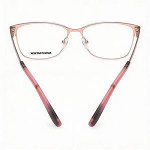 Skechers Se2156 Rectangle Eyeglasses Unisex — front view, Metal frame