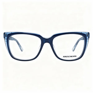Skechers SE2188 Square Eyeglasses for Women — front view, Plastic