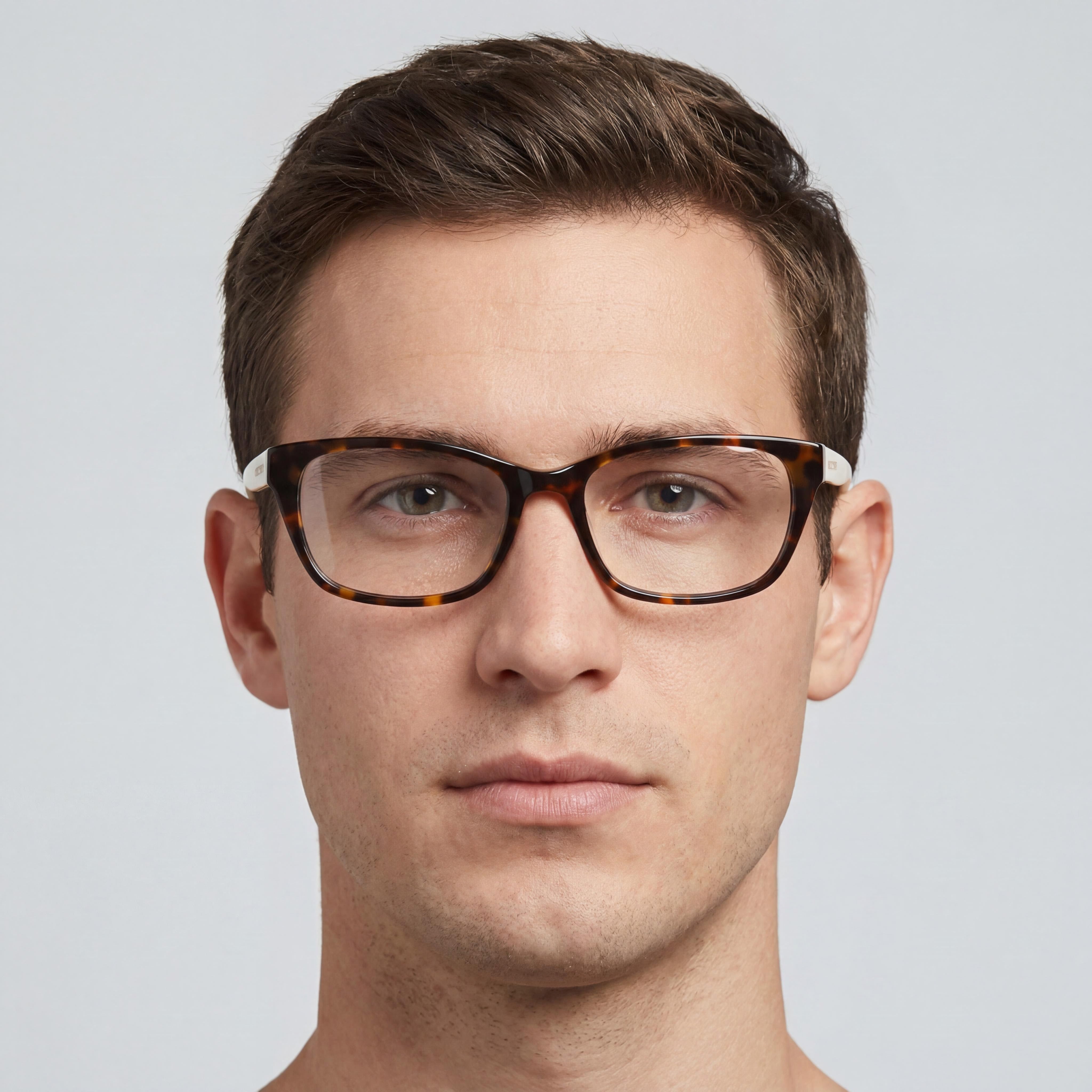 Skechers SE2210 Dark Havana Rectangle Eyeglasses for Men, Plastic 53mm, Photo 4