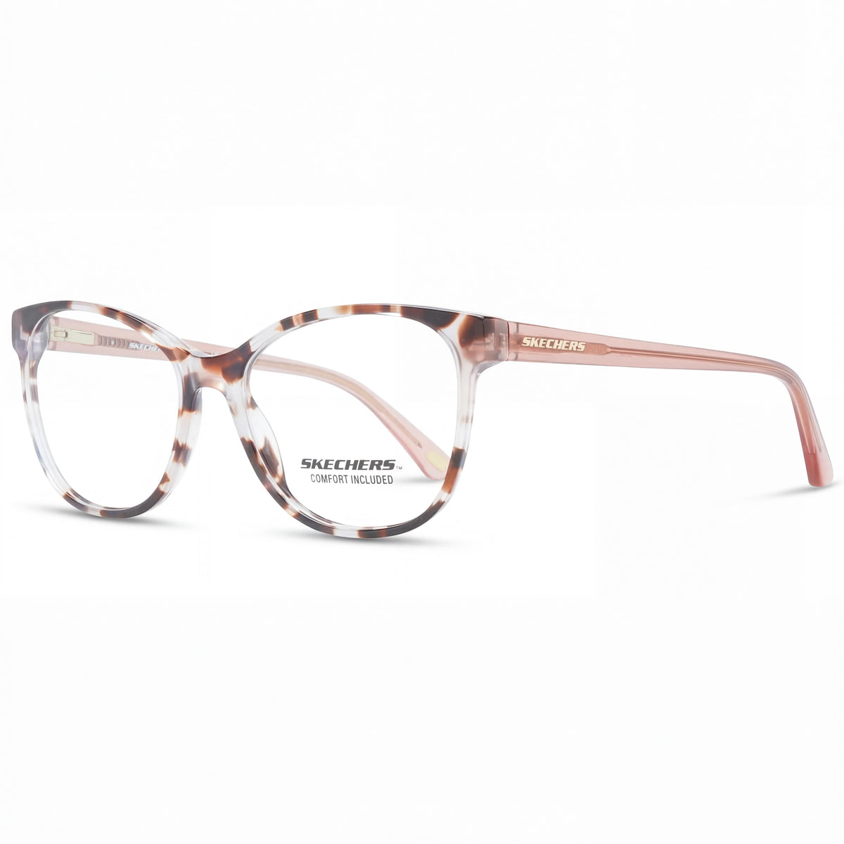 Skechers SE2211 Red Havana Cat Eye Eyeglasses for Men, 52mm, Photo 1