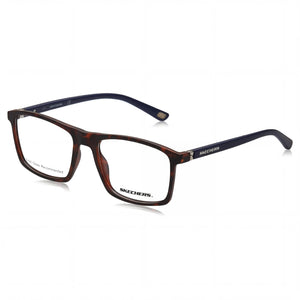 Skechers SE3302 Havana Rectangle Eyeglasses for Men, Plastic frame