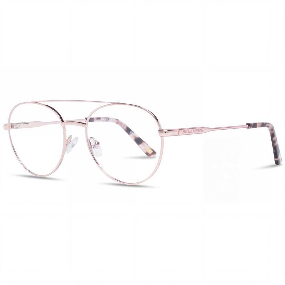 Skechers Se3327-52028 Pink Aviator Eyeglasses for Women, Metal frame