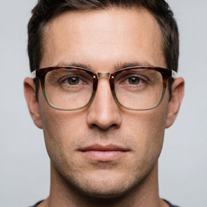 Smith Rectangle Eyeglasses Unisex — interior view, Acetate frame detail