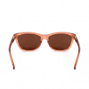 Smith Getaway Cat Eye Sunglasses Women — side view, Non-Polarized Brown lens