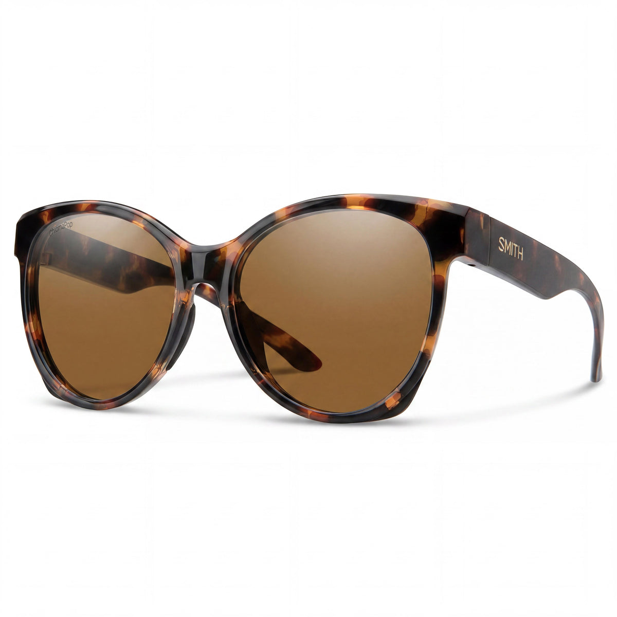 Gafas de sol SMITH Fairground ChromaPop polarizadas de fibra de carbono marrón con protección UV para mujer, Photo 1
