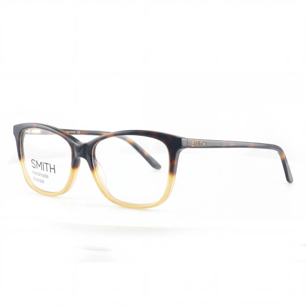 Smith Jaden Havana Rectangle Eyeglasses for Women, clear demo lenses
