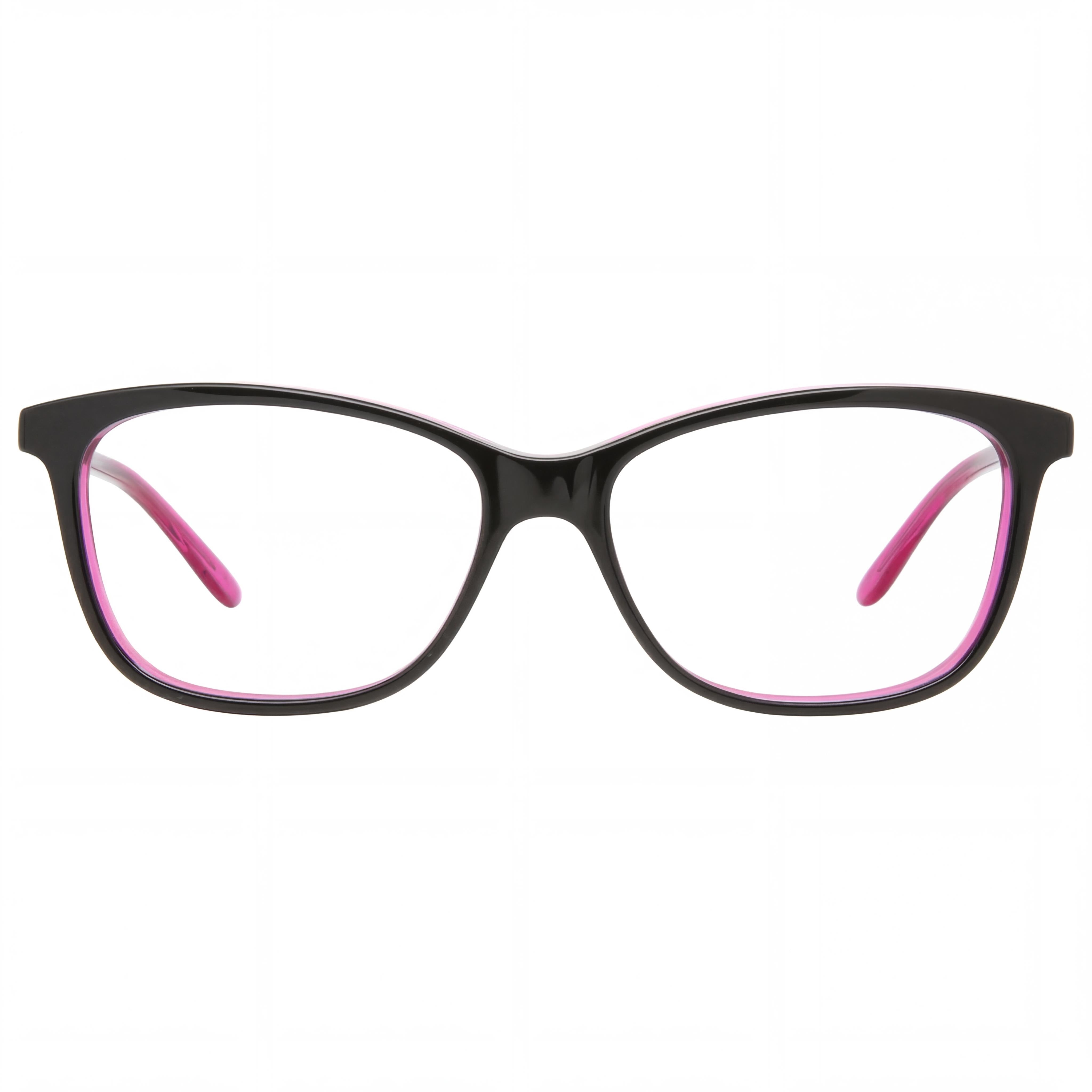 Smith JADEN VC8 53 Black Cyclamen Rectangle Eyeglasses for Women, Photo 2