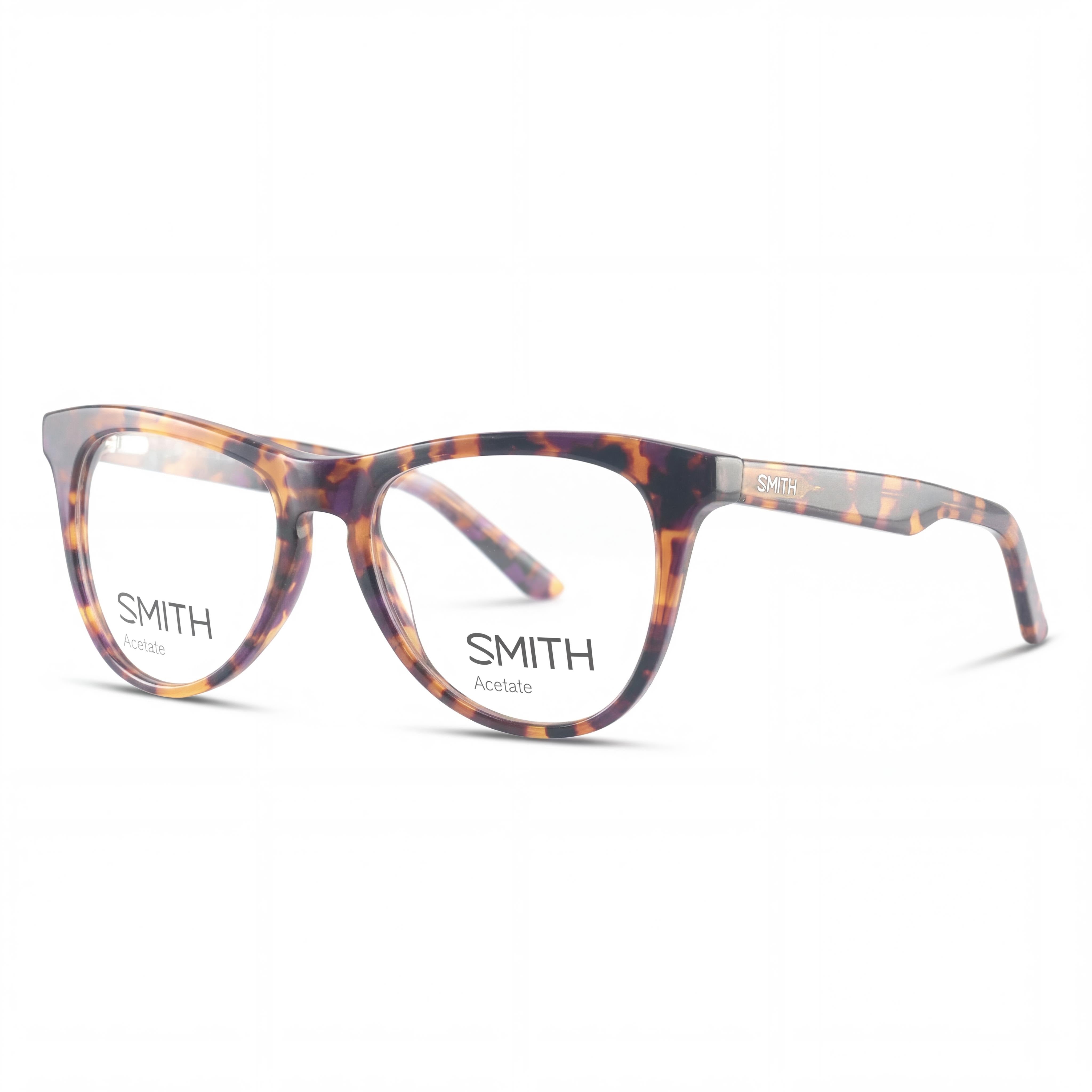 Smith Logan TL4 Violet Havana Oval Eyeglasses Unisex, Acetate, Photo 1