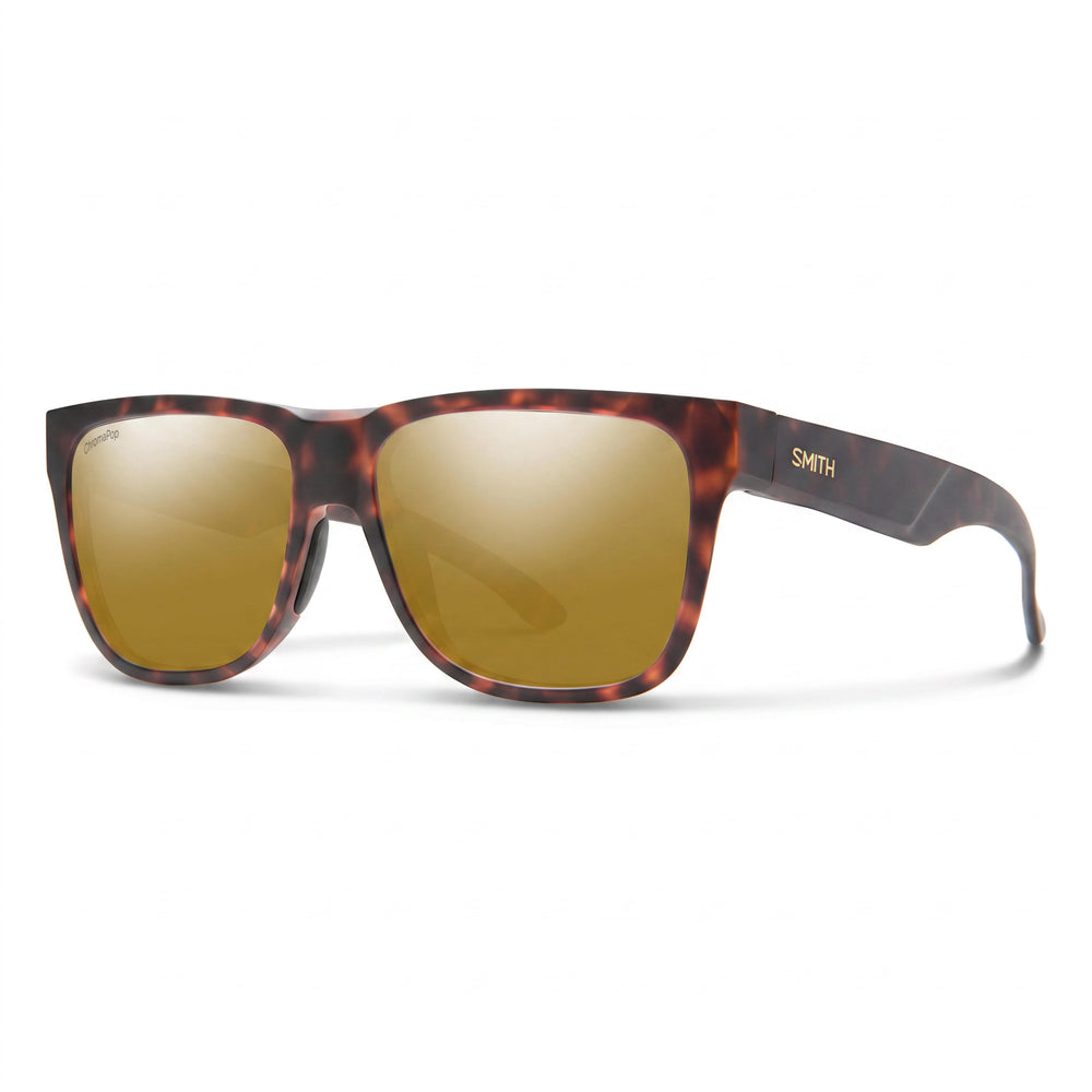 Smith Lowdown 2 Havana Rectangle Sunglasses for Women, Bronze Mirror lens
