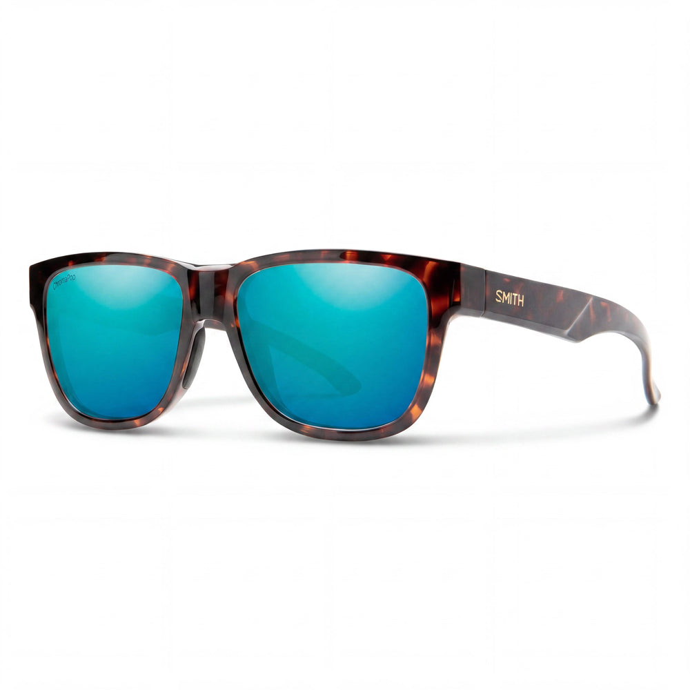 Smith Lowdown Slim 2 Havana Rectangle Sunglasses Unisex, Opal Mirror lens