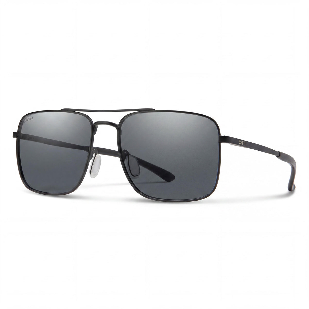 Smith Outcome Matte Black Aviator Polarized Sunglasses Unisex, 45mm, Photo 1