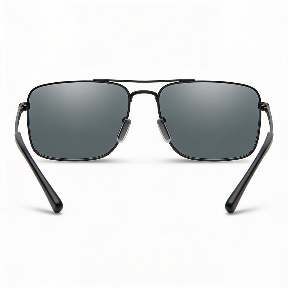 Smith Outcome Aviator Sunglasses Unisex — side view, Polarized Gray lens