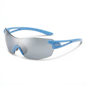 Smith Pivlock Asana Blue Shield Sunglasses for Women, Silver lens