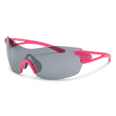 Smith Pivlock Asana Pink Shield Sunglasses for Women, Silver Mirror Lens — hero view