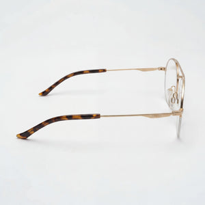 Smith Porter Round Eyeglasses for Men — front view, Stainless Steel frame
