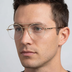 Smith Porter Round Eyeglasses for Men — interior view, demo lenses