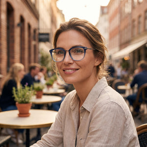 Smith Quinlan Blue Eyeglasses Women — lifestyle wear, office and reading