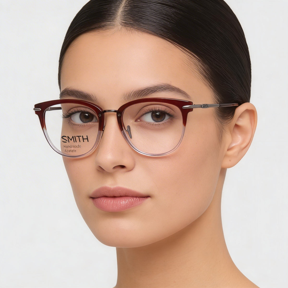 Smith Quinlan Red Crystal Square Eyeglasses for Women, Plastic 51mm, Photo 3
