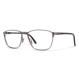 Smith RALSTON V81 56 Silver Square Eyeglasses for Men, Metal frame