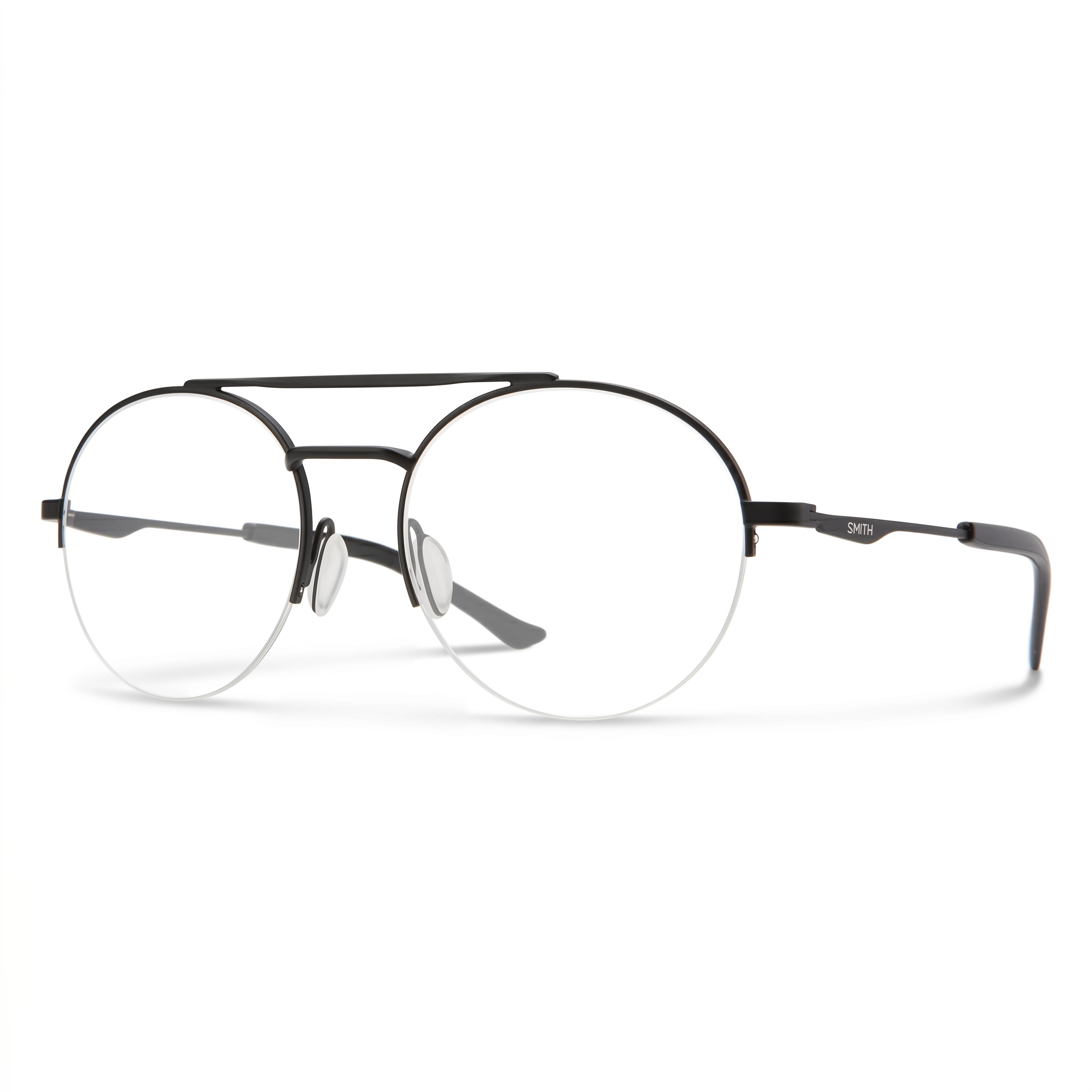 Smith Porter Black Round Eyeglasses Unisex, Stainless Steel/Metal 52mm, Photo 1