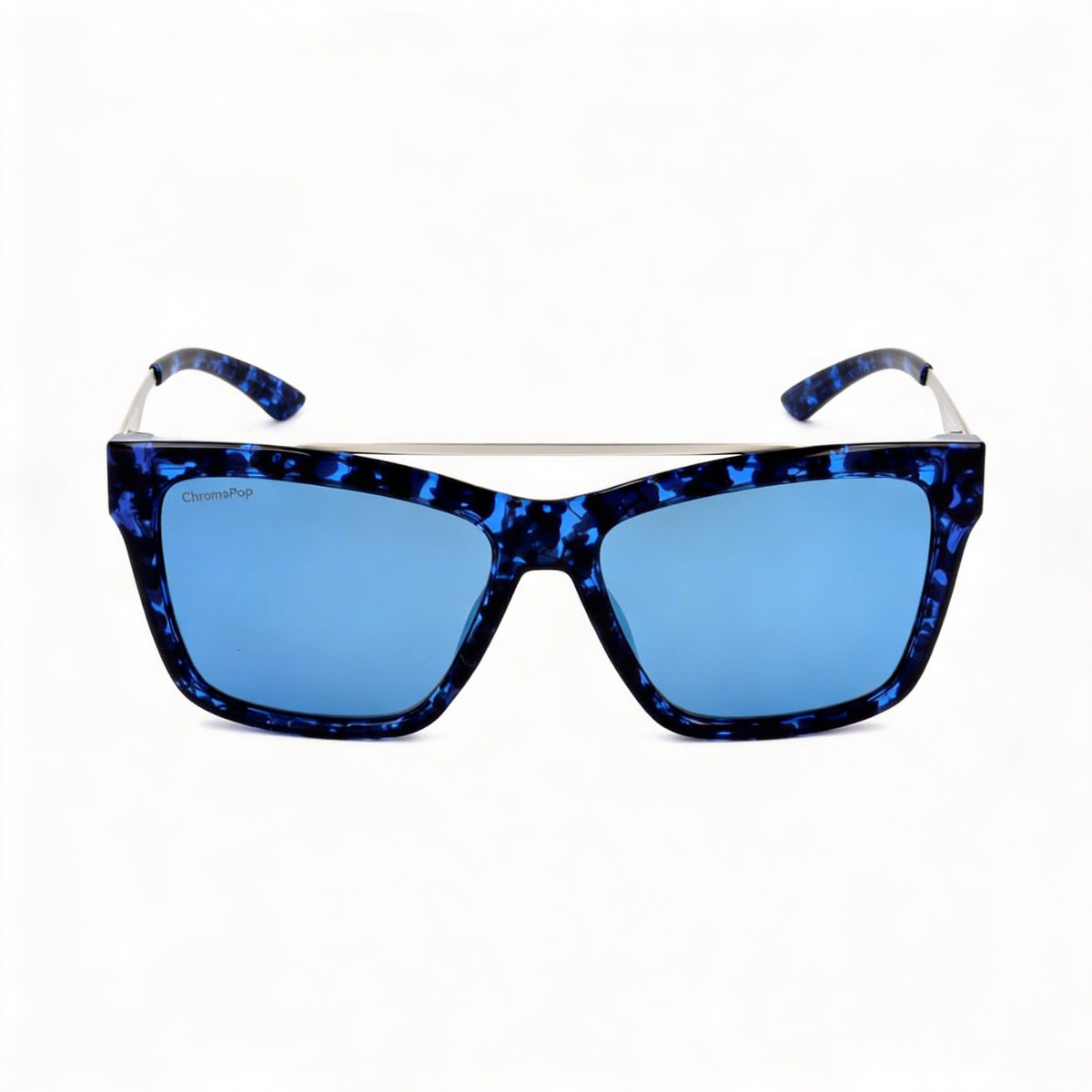Smith The Runaround Blue Tortoise Square Sunglasses Unisex, 55mm, Photo 2