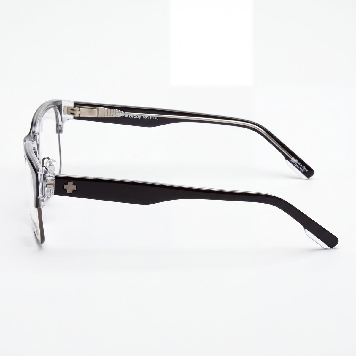 Gafas unisex Spy Brody 5050 negras transparentes color gris plomo, 57 mm, Photo 2