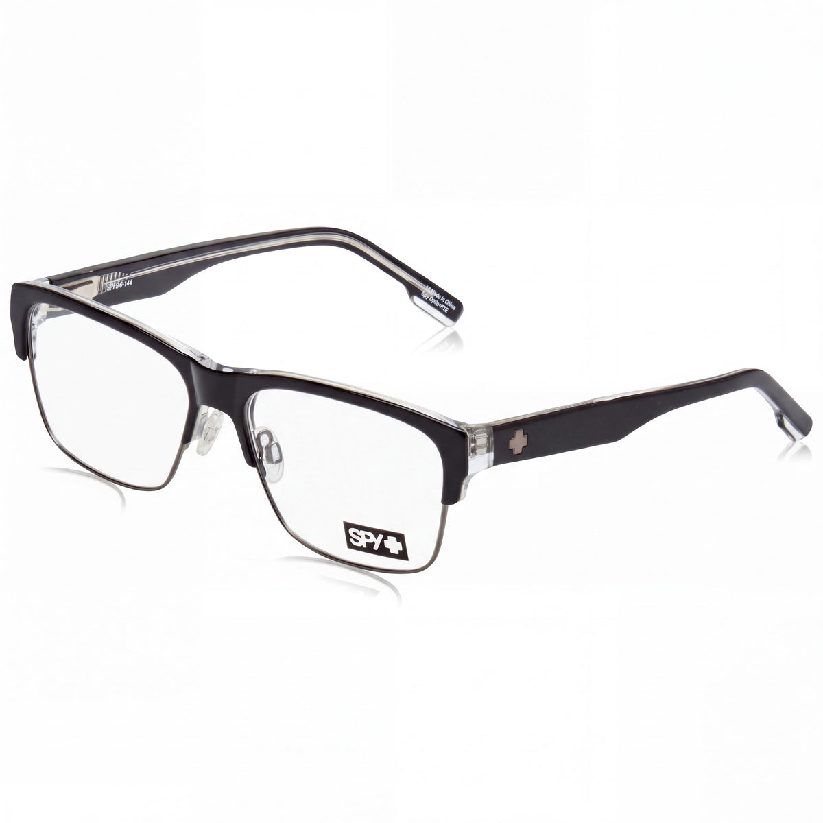 Gafas unisex Spy Brody 5050 negras transparentes color gris plomo, 57 mm, Photo 1