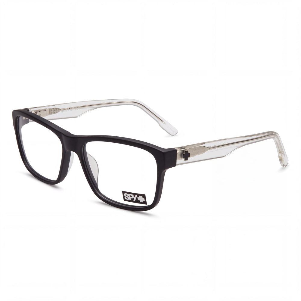 Spy Brody 58 Transparent Rectangle Eyeglasses Unisex, Acetate frame