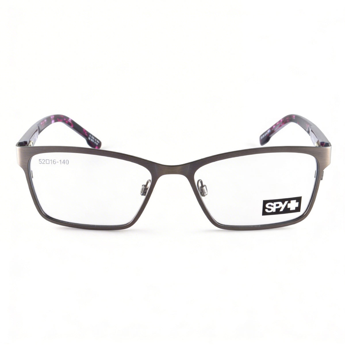 Spy Classic Gray Rectangle Eyeglasses for Women, Composite 52mm, Photo 2