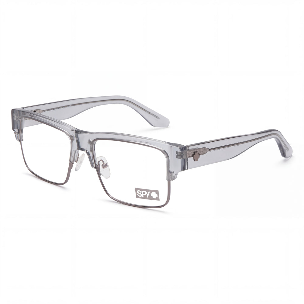 Spy Cyrus 5050 Transparent Rectangle Eyeglasses for Unisex, Plastic frame