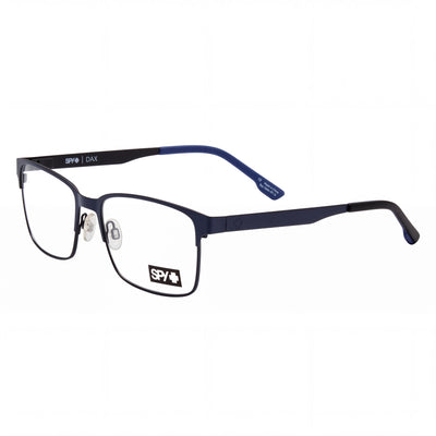 Spy Dax 57 Blue Rectangle Eyeglasses Unisex, Acetate frame