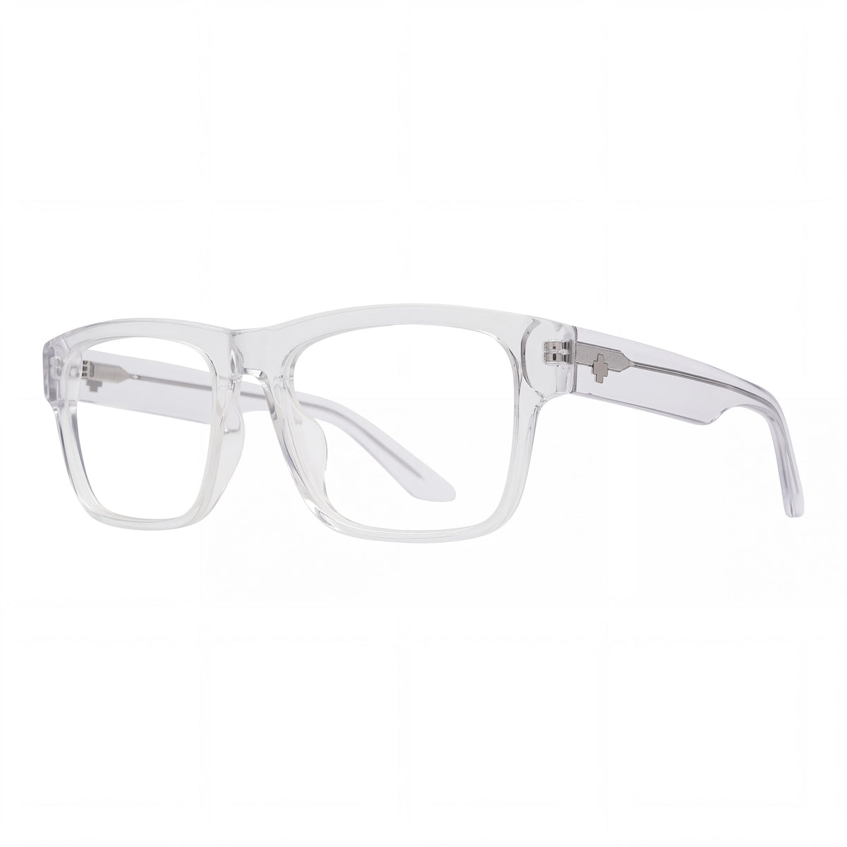 Spy Discord Optical 56 Transparent White Eyeglasses Unisex, 56mm, Photo 1