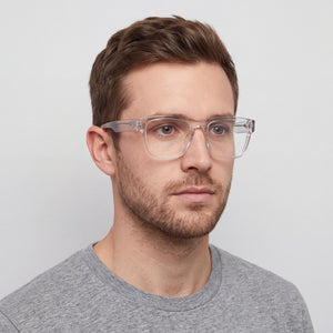 Spy Discord Optical 56 Transparent Eyeglasses Unisex — lifestyle wear, open-plan office settings